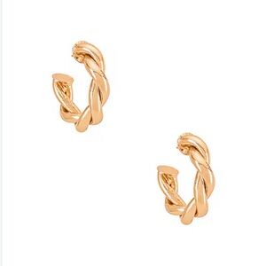 Amber Sceats, Twist hoop earring in Gold